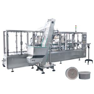 China Origin Automatic Coffee Capsule Plastic Cup Sealing Filling Making Machine