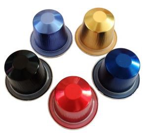 Supply 37mm Nespresso Aluminum Coffee Capsule With Lid